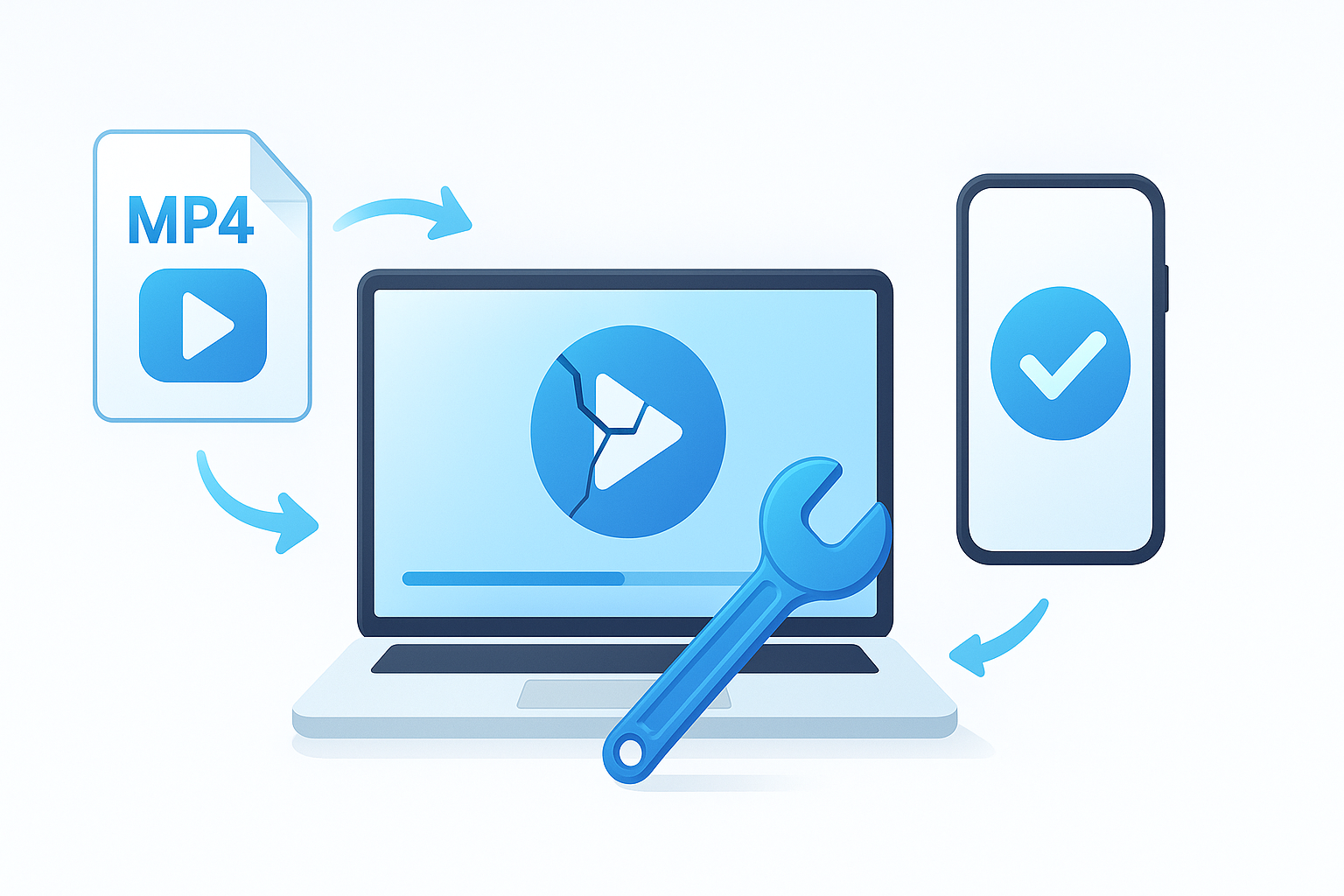 VideoRepair thumbnail - Fix black screen video with audio only