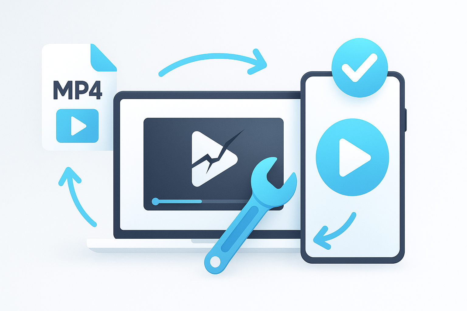 VideoRepair thumbnail - Corrigir vídeo sem som ou áudio fora de sincronização