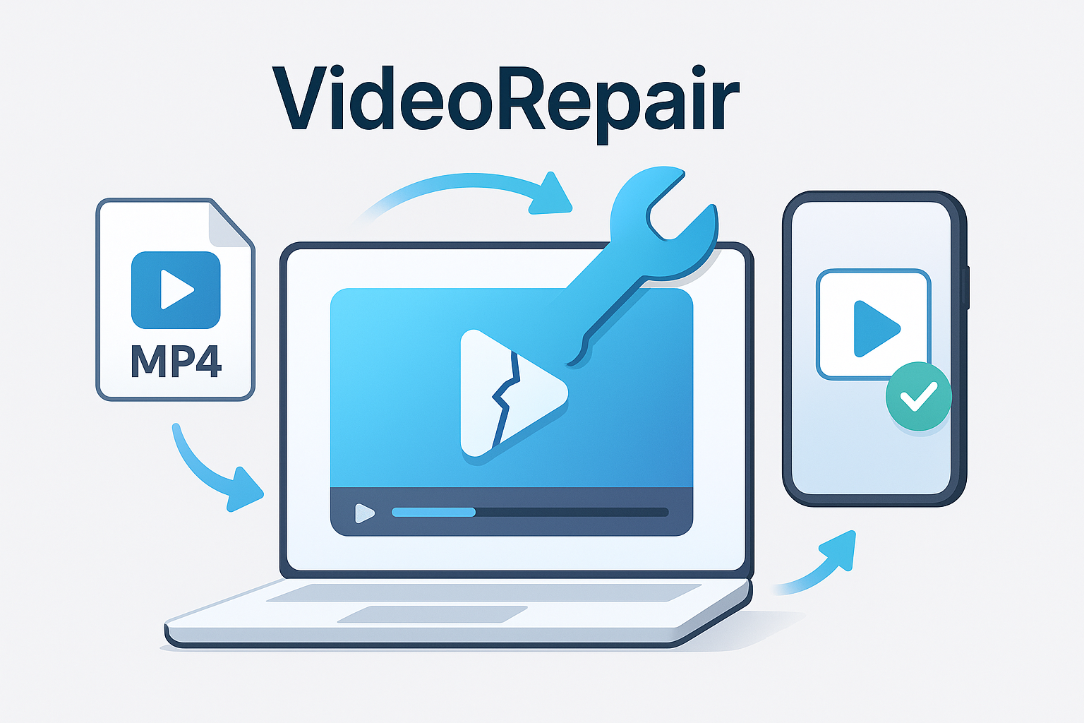 VideoRepair thumbnail - إصلاح ملفات الفيديو التالفة على iPhone/Android