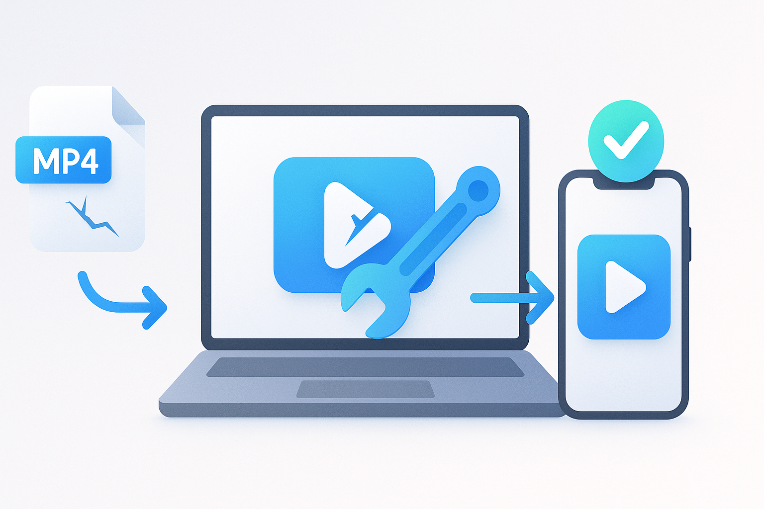 VideoRepair thumbnail - Réparer les fichiers vidéo corrompus iPhone/Android