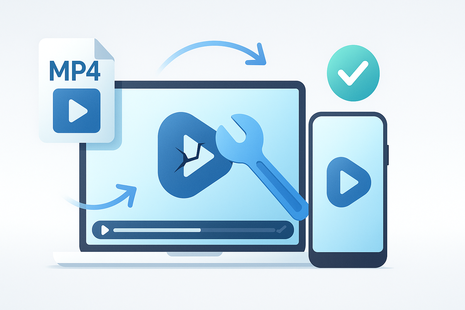 VideoRepair thumbnail - Arquivo de vídeo não reproduzível após transferência (GoPro/Drone/SD)
